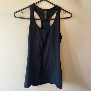 black athletic tank top, yogalicious